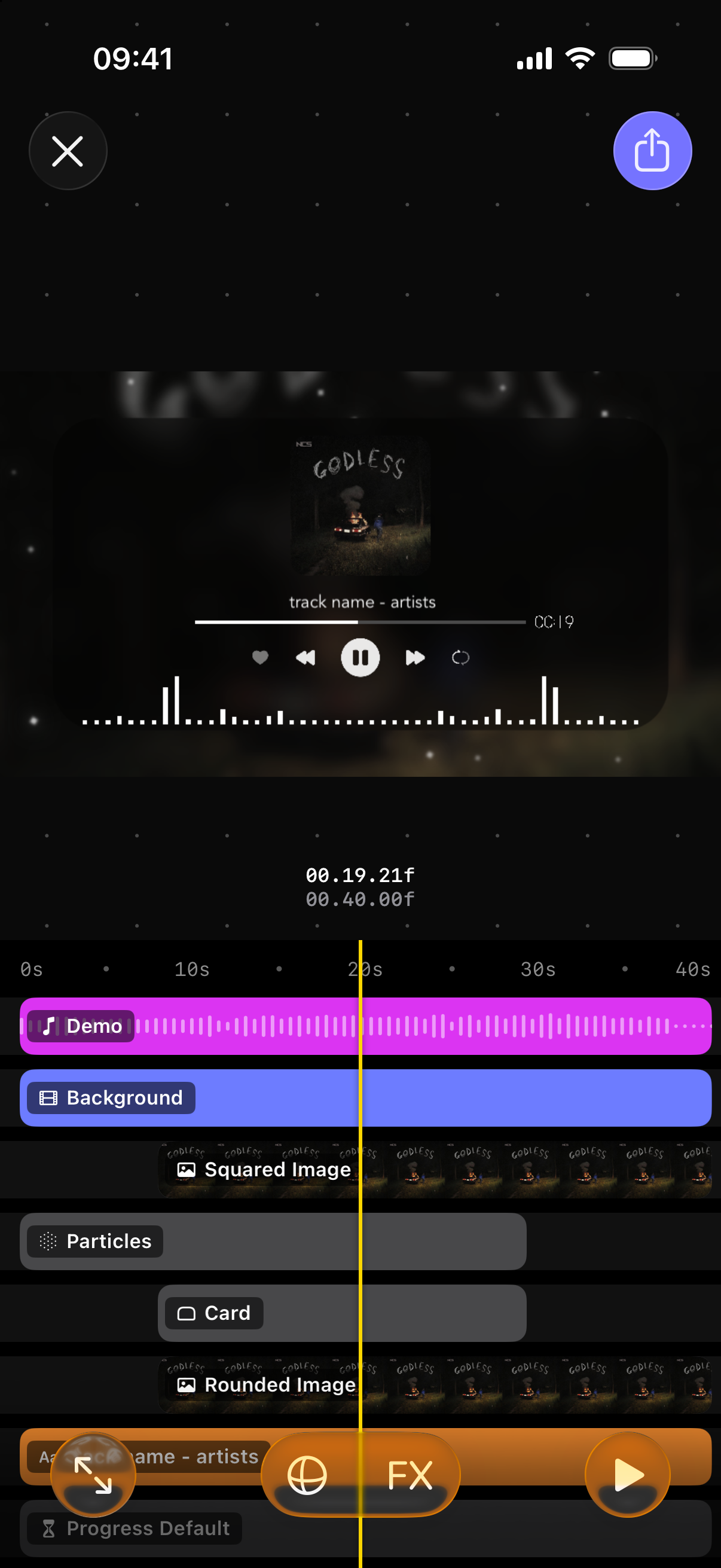 A project open in the editor